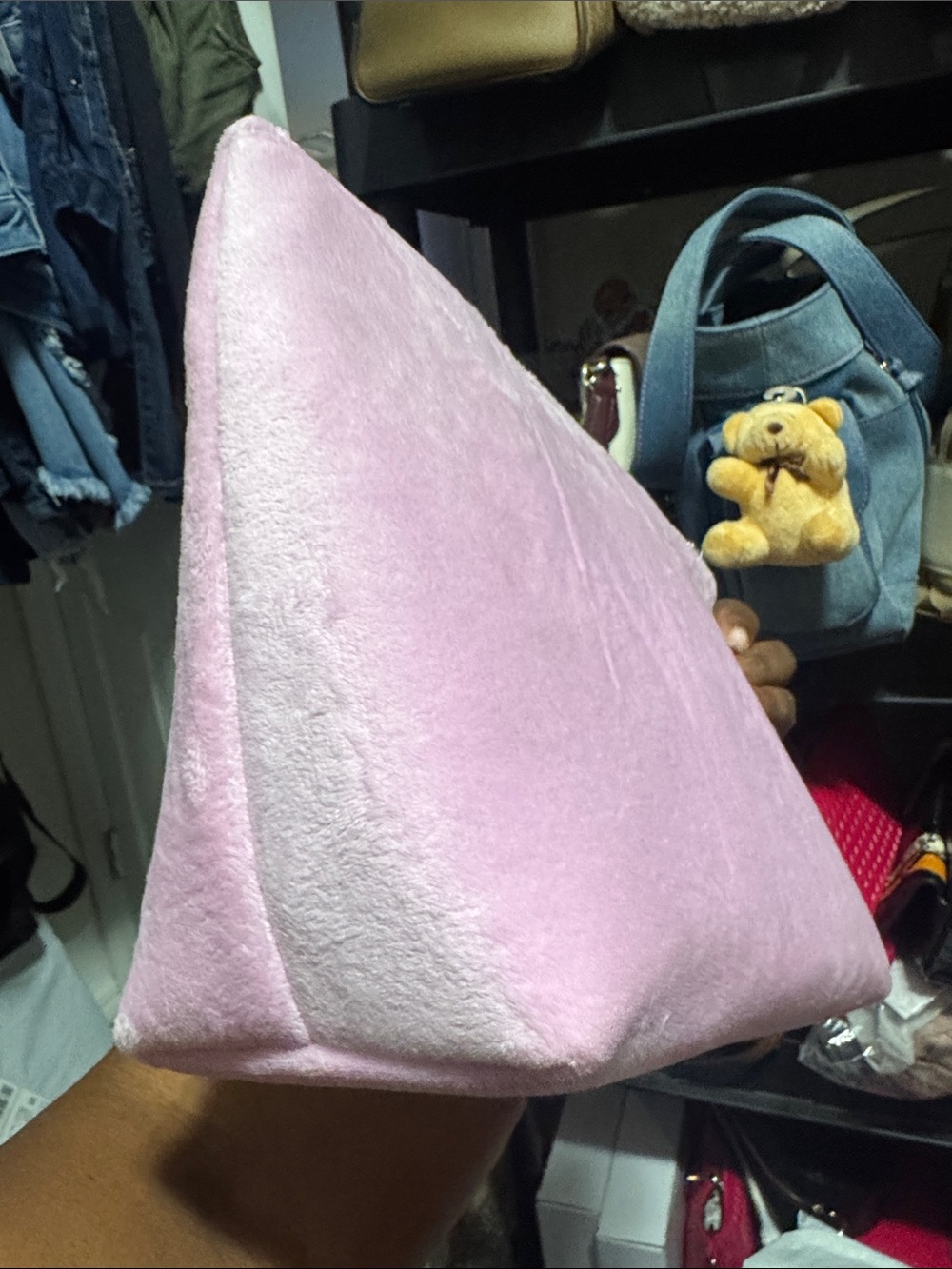 Juicy Couture Pink Velvet Crown Cosmetic Bag with Rhinestone Logo - Picture 2 of 2
